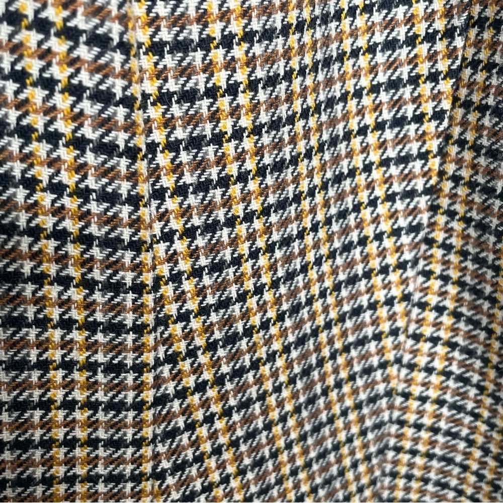 Talbots Houndstooth Wool Blend Woven From Italy Blazer Preppy Academia 14 - Picture 9 of 14